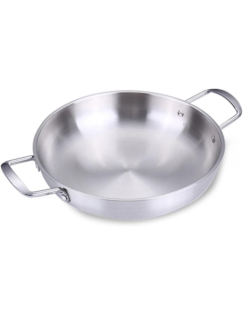 Round Steel Frying Pan - 22Cm