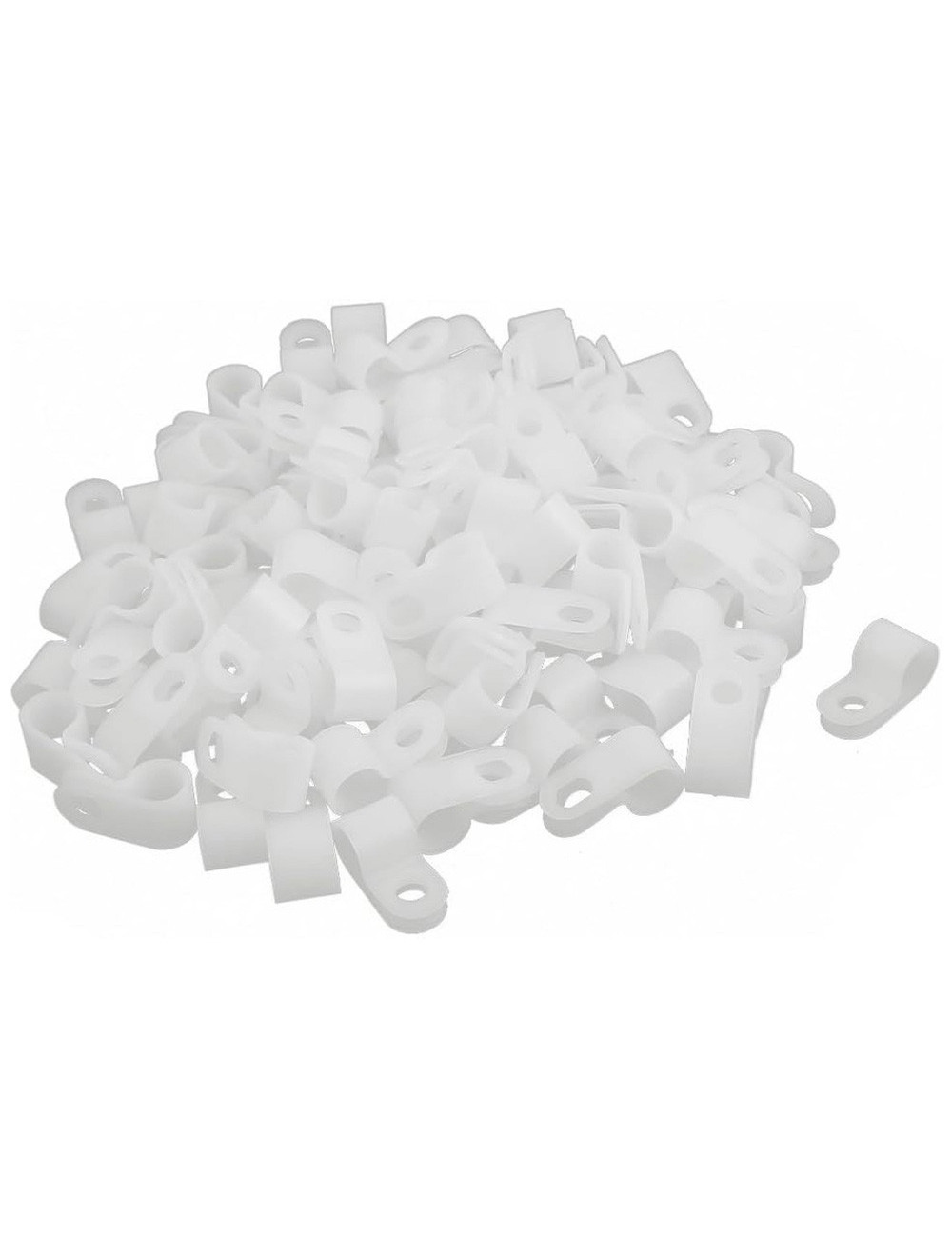 JAS R TYPE CABLE CLAMP WHITE 1/8