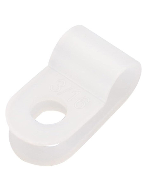 JAS R TYPE CABLE CLAMS WHITE 3/16