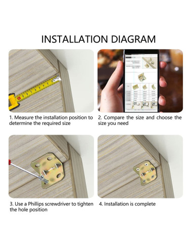 JM017 زاوية صندوق عريض 40×21×21×1 ملي