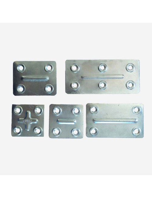 JM006 DOUBLE HOLE FLAT BRACE CORNER 48x48x1.2MM