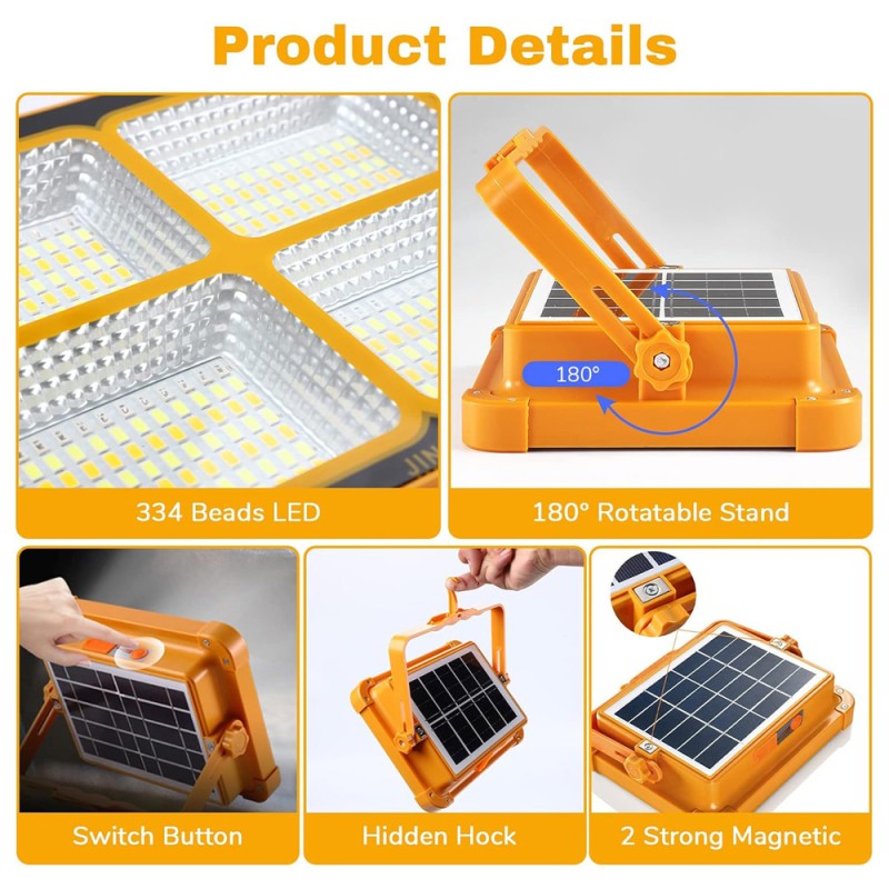 XL18-4 MULTIFUNCTIONAL SOLAR FLOOD LIGHT 300W