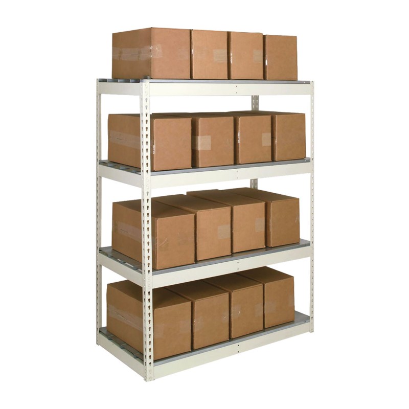 BOLTLESS STEEL SHELF 4 LEVELS CREAM