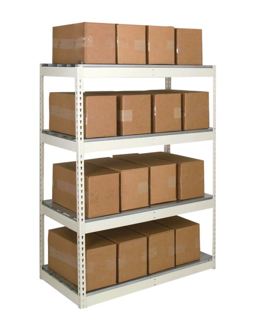BOLTLESS STEEL SHELF 4 LEVELS CREAM