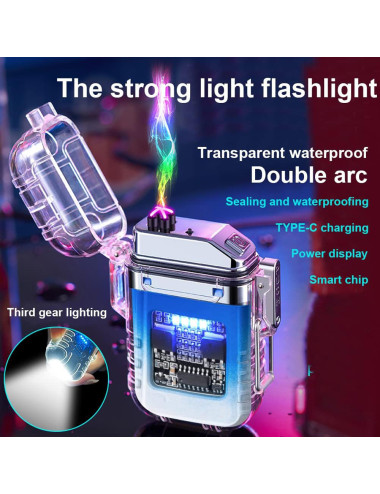 FLASH LIGHT WITH LIGHTER MULTICOLOR