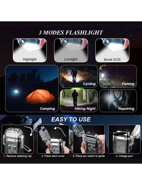 FLASH LIGHT WITH LIGHTER MULTICOLOR