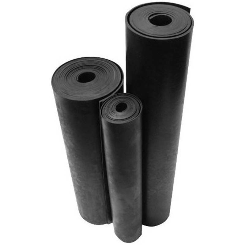 Black Rubber Sheet Plain 3MM x 4.80MTR x 25KG - CHN
