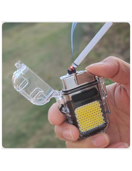 FLASH LIGHT WITH LIGHTER CLEAR