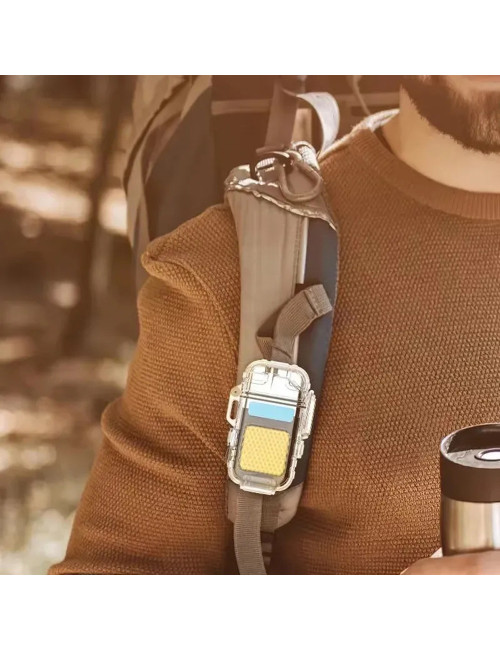 FLASH LIGHT WITH LIGHTER CLEAR