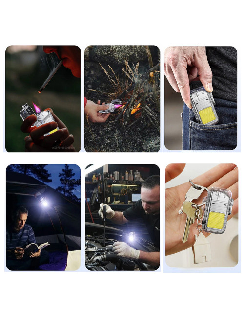 FLASH LIGHT WITH LIGHTER CLEAR