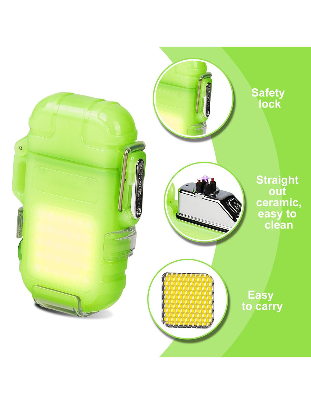 FLASH LIGHT WITH LIGHTER