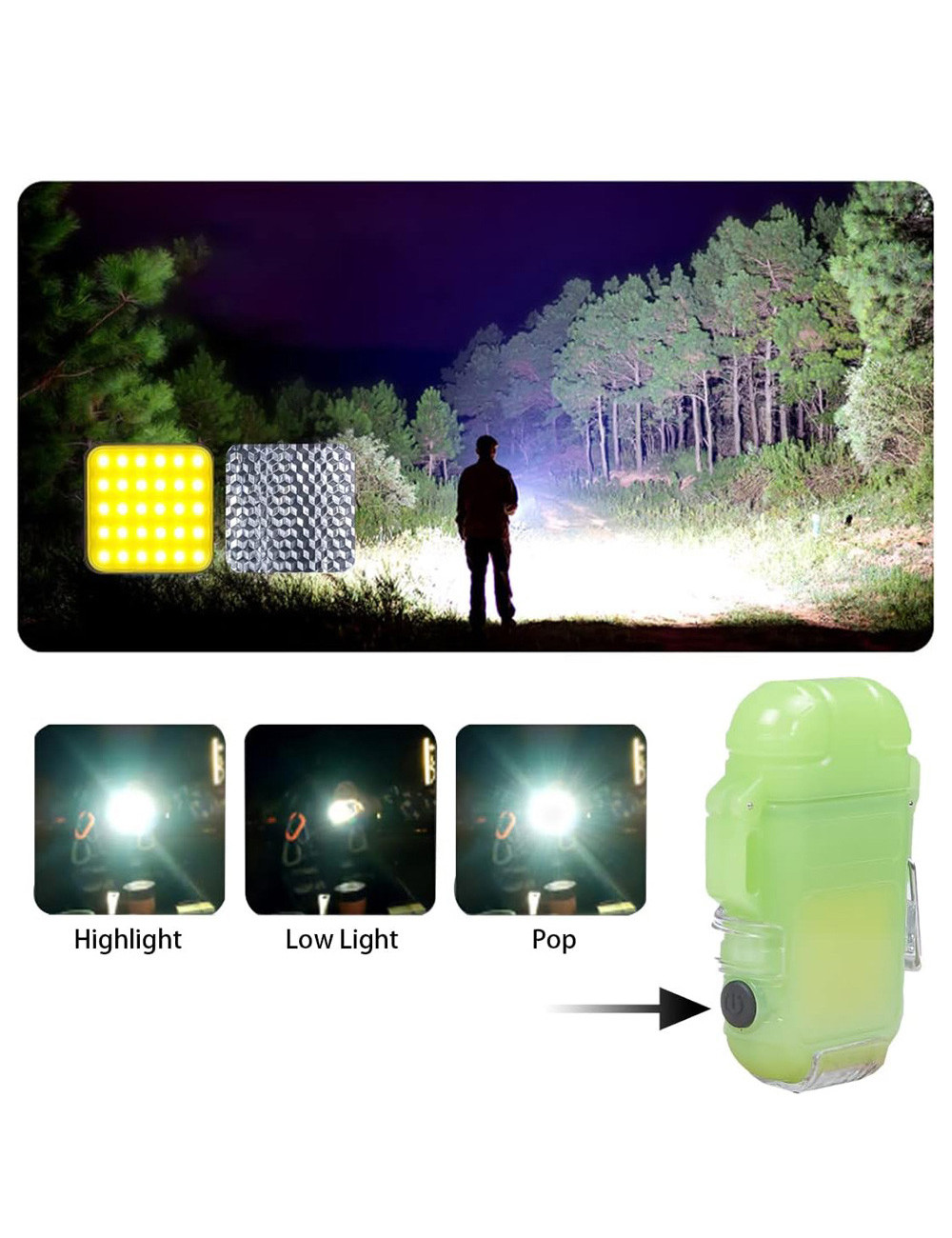 FLASH LIGHT WITH LIGHTER