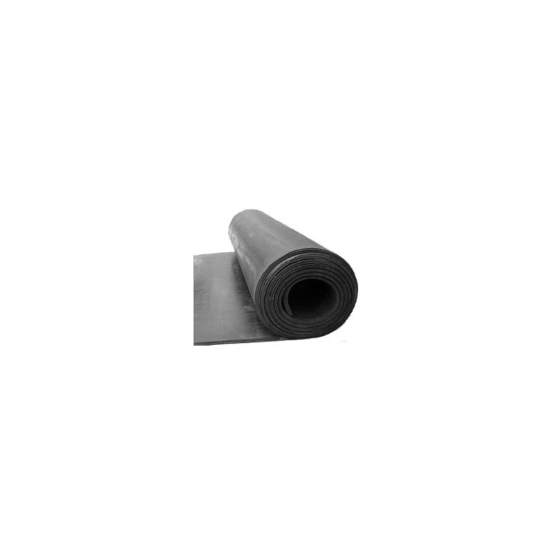 Black Rubber Sheet Plain 18MM x 0.77MTR x 25KG - CHN