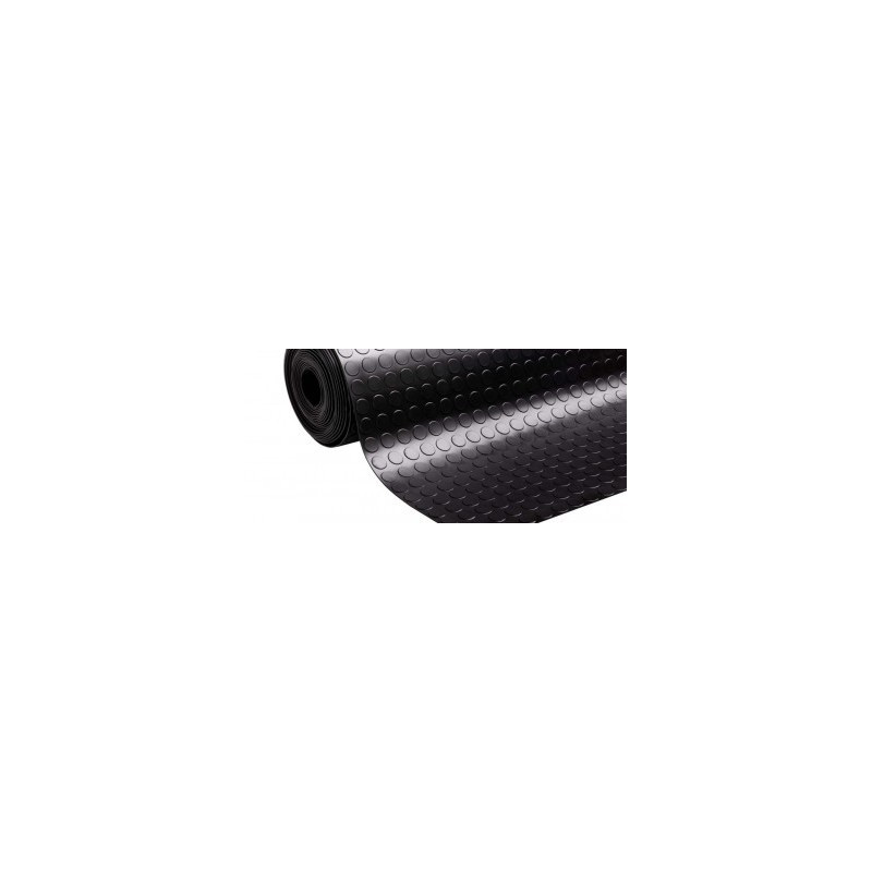 Black Studded Rubber Mat 4MM x 1MTR x 10MTR - CHN