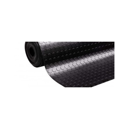 Black Studded Rubber Mat 4MM x 1MTR x 10MTR - CHN