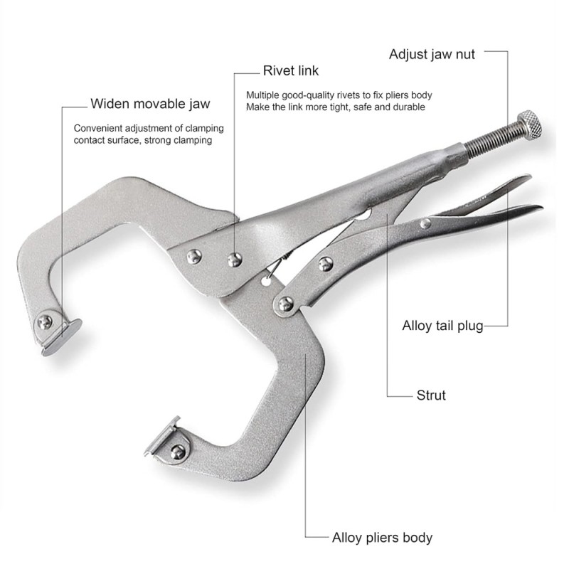 WELDING GRIP PLIER 11"