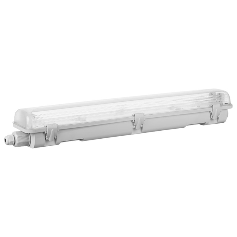 Weather Proof Fixture for 2xT8 60 CM, EMPTY, NO LIGHT SOURCE, L/N two side, 220-240V
