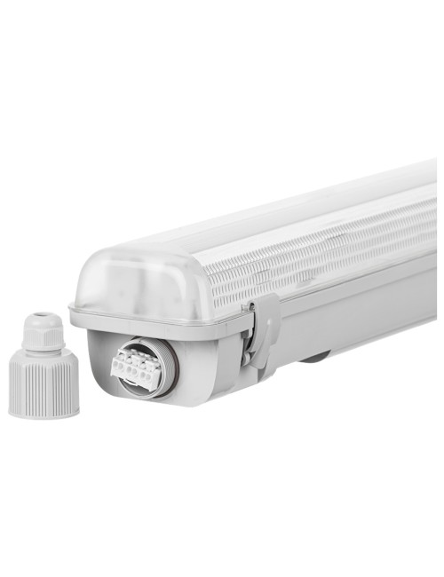 Weather Proof Fixture for 2xT8 60 CM, EMPTY, NO LIGHT SOURCE, L/N two side, 220-240V