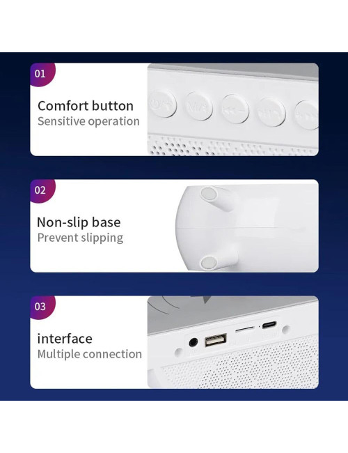 BT2301 LED WIRELESS CHARGING SPEAKER