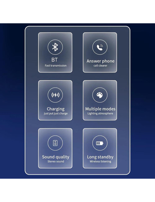 BT2301 LED WIRELESS CHARGING SPEAKER