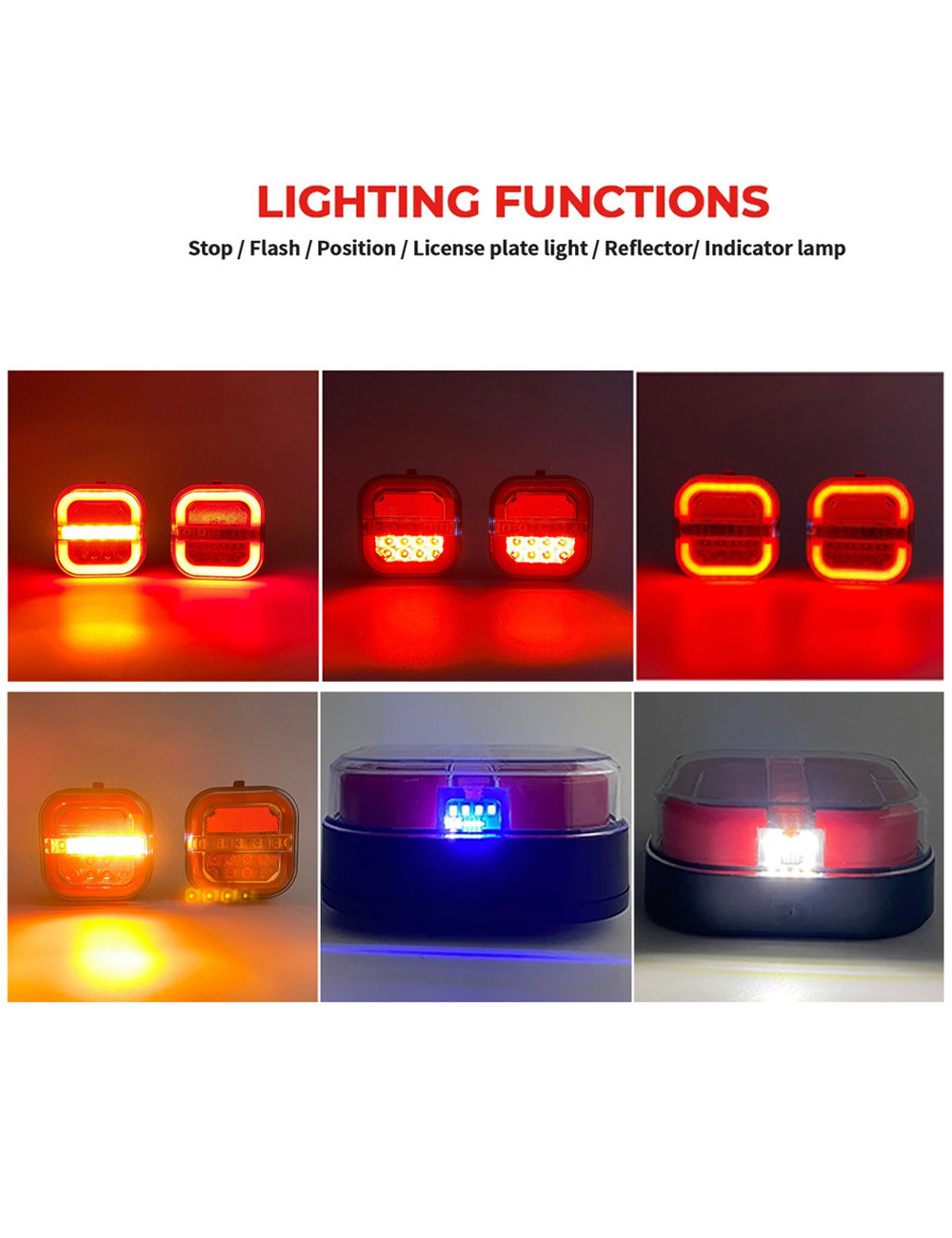 T28 WIRELESS TRAILER LIGHT KIT فلشر سيارة تحذيري موديل ياباني