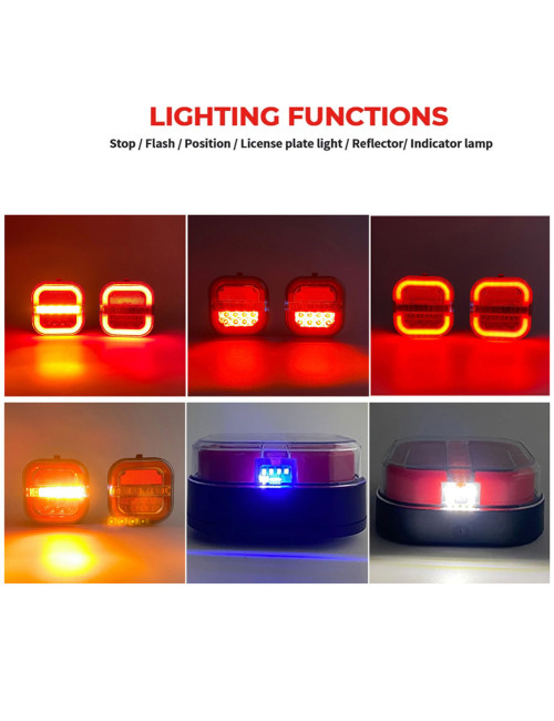 T28 WIRELESS TRAILER LIGHT KIT فلشر سيارة تحذيري موديل ياباني