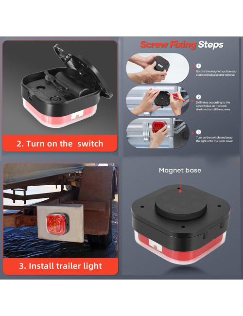 T28 WIRELESS TRAILER LIGHT KIT فلشر سيارة تحذيري موديل ياباني