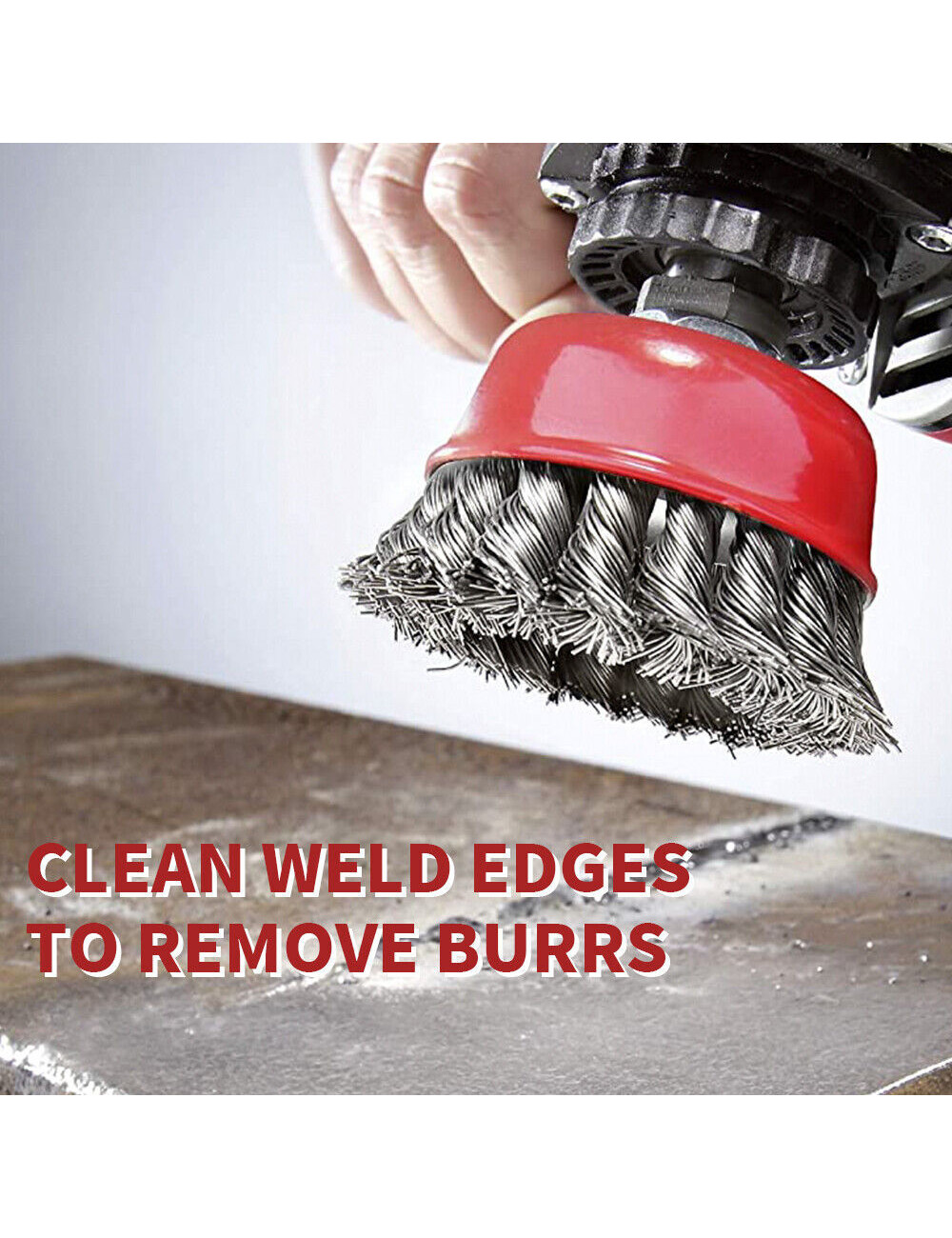 كب بروش حديد مجدول " 2.5 ×10 ملى