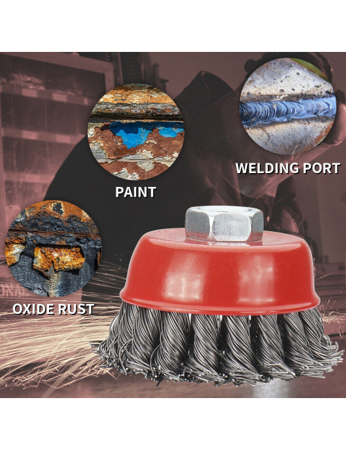 كب بروش حديد مجدول " 2.5 ×10 ملى