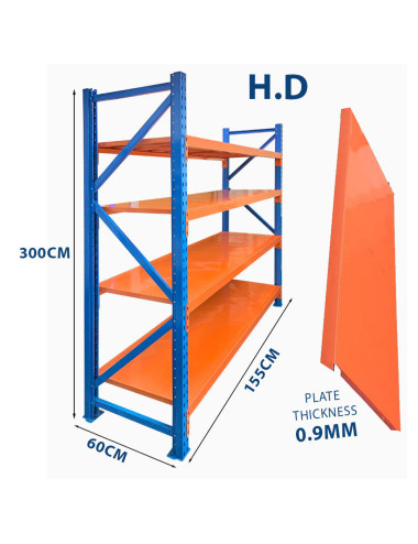 H300×D60×L155CM H.D رف 4 رفوف CHN