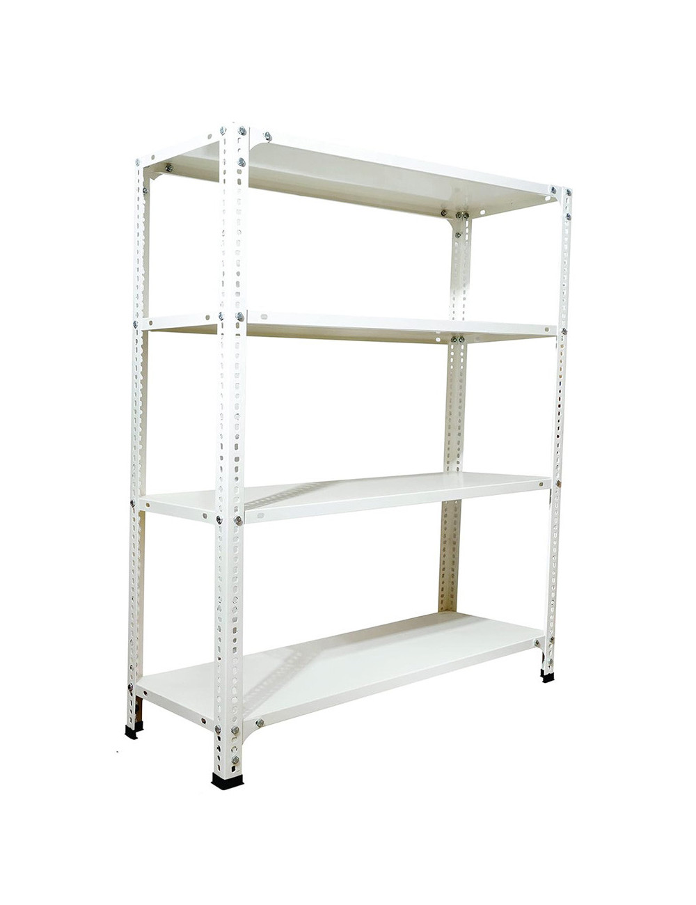 LM-03 SHELVES 100*40*180CM رف تخزين ابيض طقم كامل