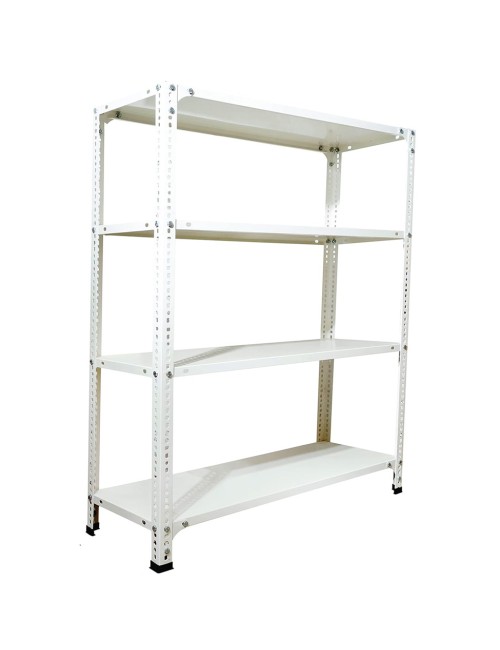 LM-06 SHELVES 120*40*180CM رف تخزين ابيض طقم كامل