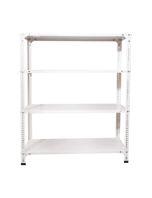 LM-06 SHELVES 120*40*180CM رف تخزين ابيض طقم كامل