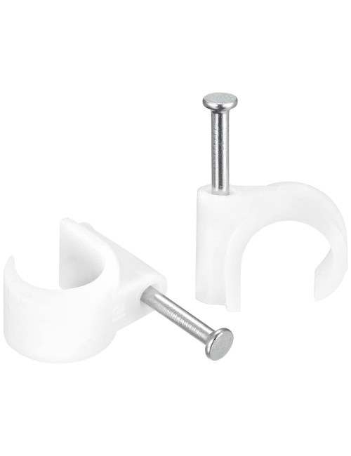 JAS CABLE CLIP WHITE 16 MM 50PCS