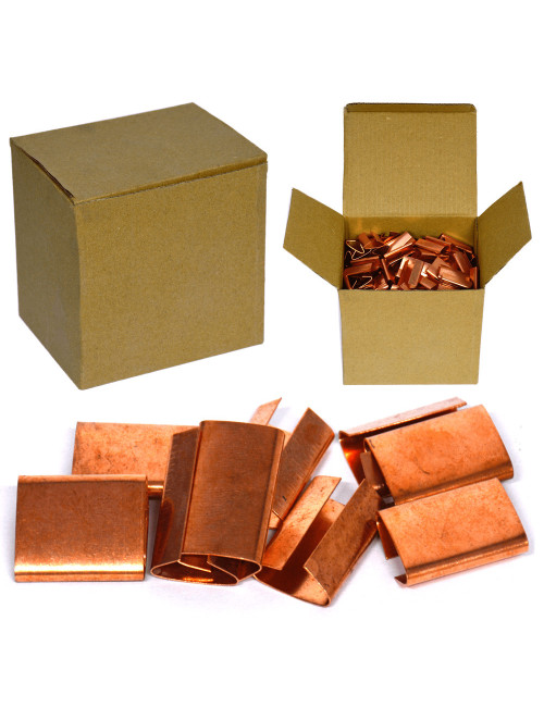 STRAPPING CLIP COPPER 5/8" (900 PCS/PKT)