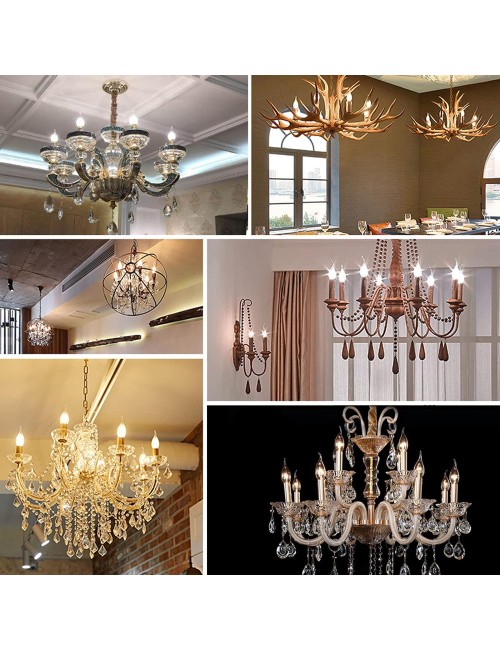 LED 4w 27k E14 Full glass pull candle