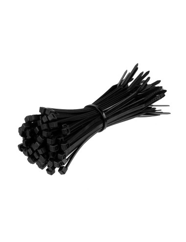 JAS NYLON CABLE TIE BLACK 2.5 X 100 MM 50PCS