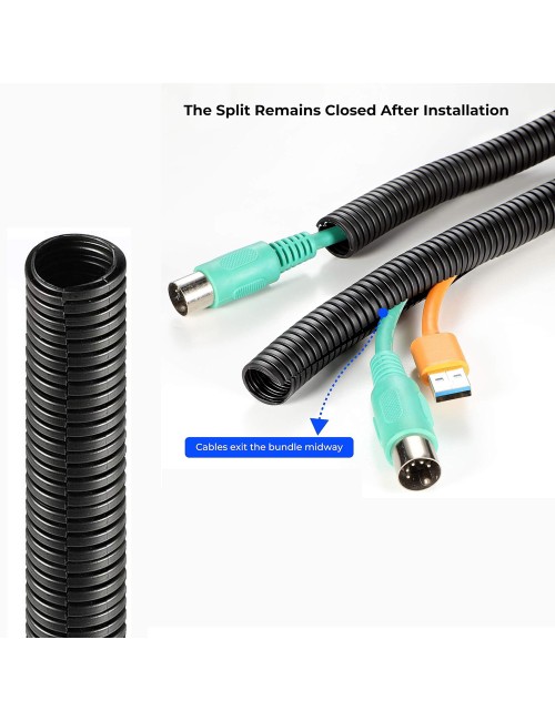 JAS PLASTIC FLEXIBLE PIPE BLACK 25 MM X 50 MTR