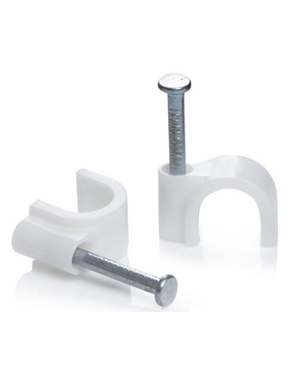 JAS CABLE CLIP WHITE 9 MM 50PCS