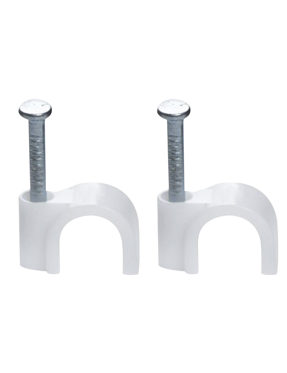JAS CABLE CLIP WHITE 9 MM 50PCS