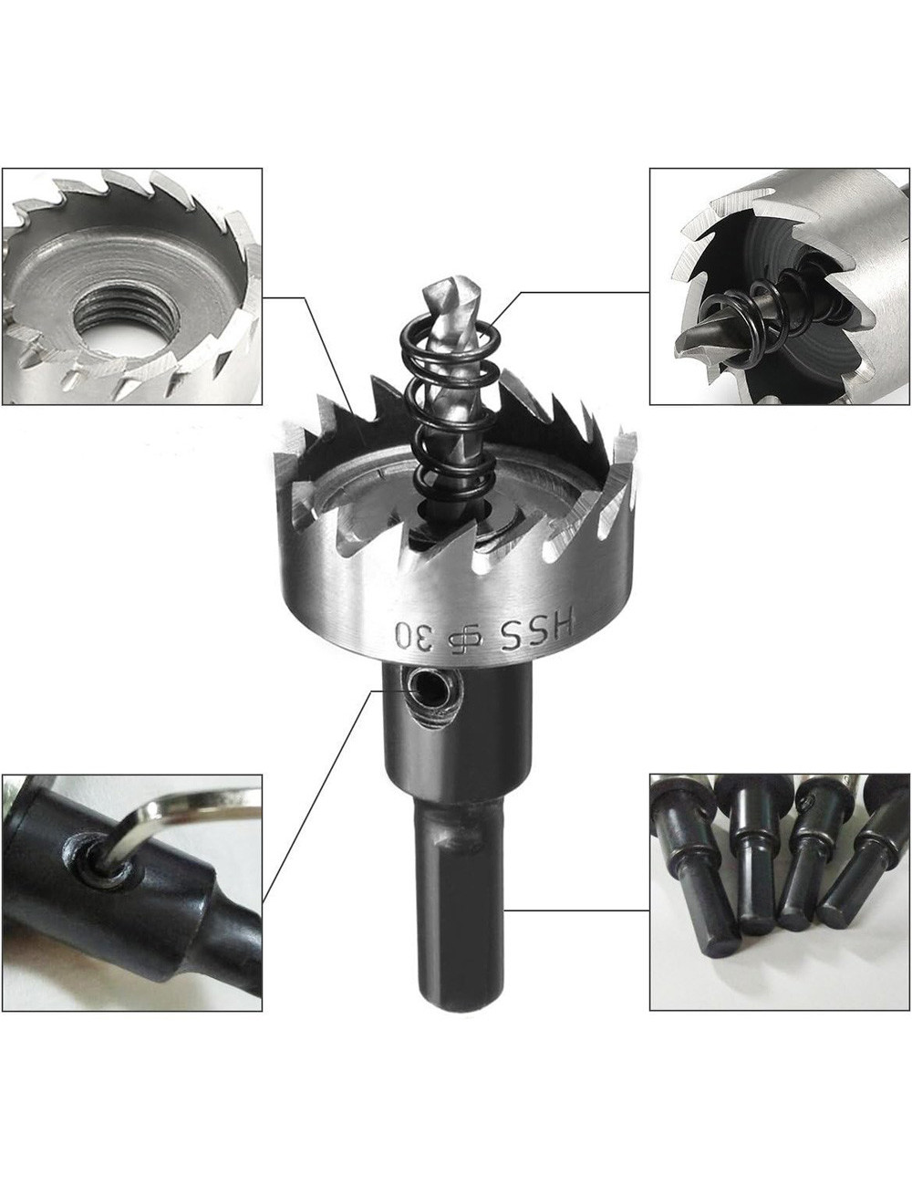 HSS HOLESAW 19-75 MM 13 PCS/SET