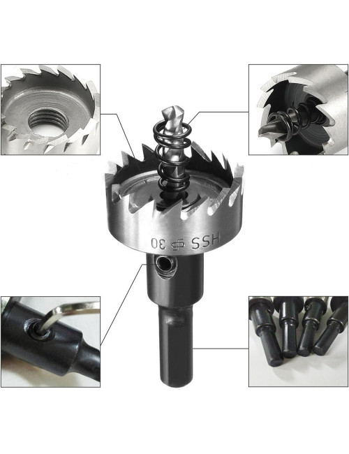 HSS HOLESAW 19-75 MM 13 PCS/SET