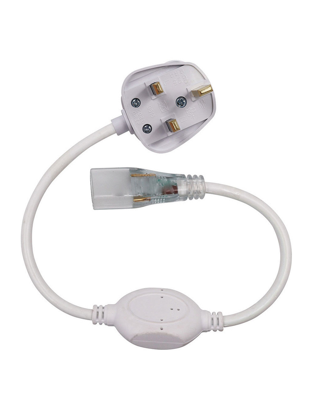 POWER PLUG FOR SINGLE COLOR LED/NEON STRIP LIGHT 240V