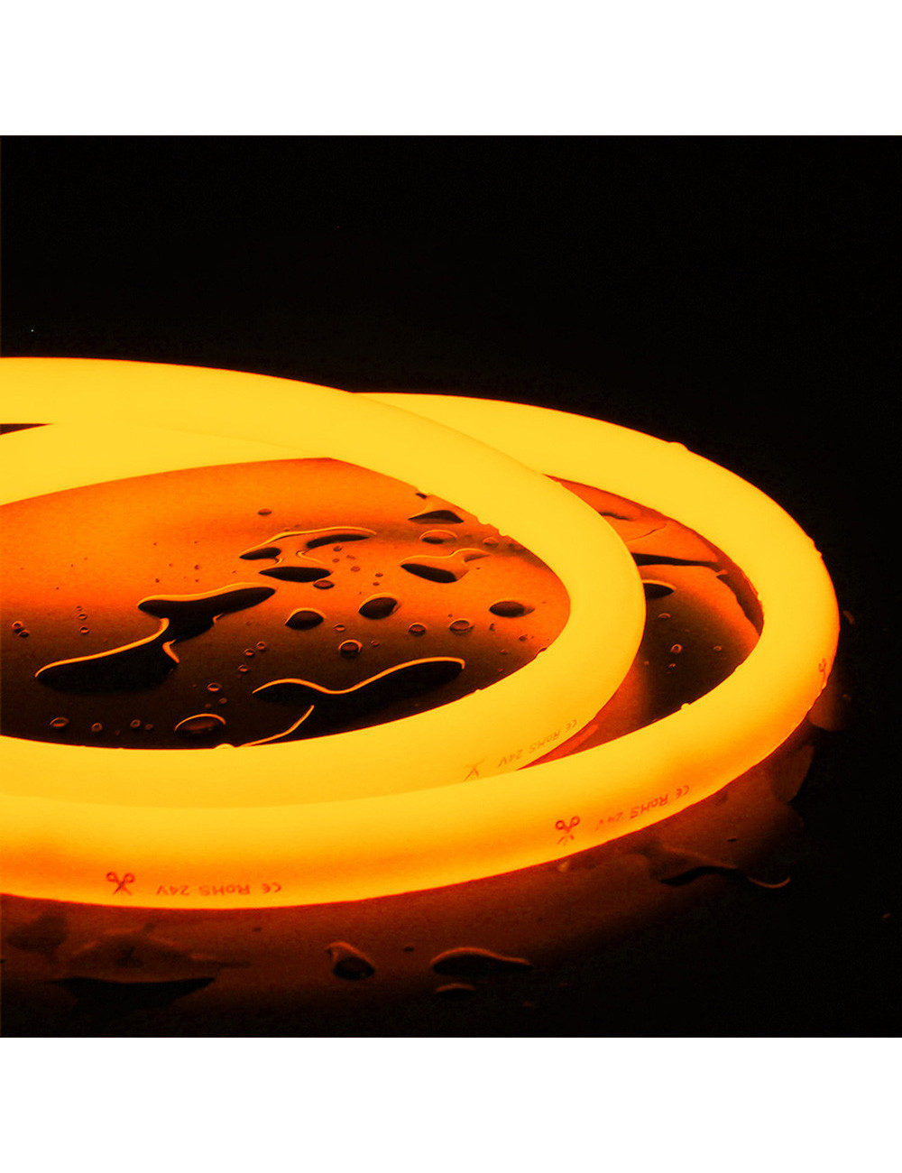 2835-120P 340 DEGREE NEON LED STRIP LIGHT YELLOW 50MTR