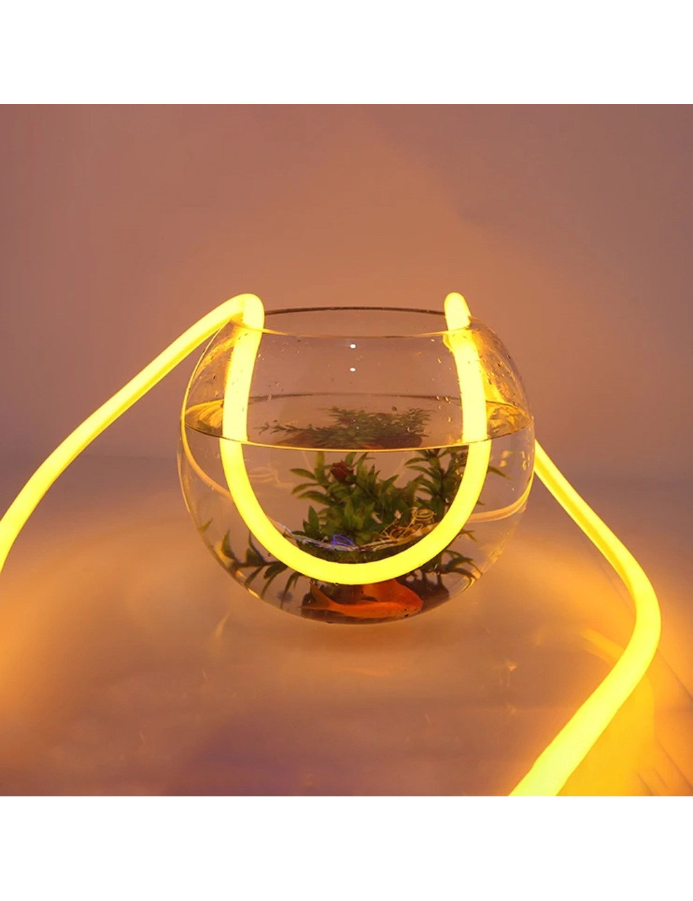 2835-120P 340 DEGREE NEON LED STRIP LIGHT YELLOW 50MTR
