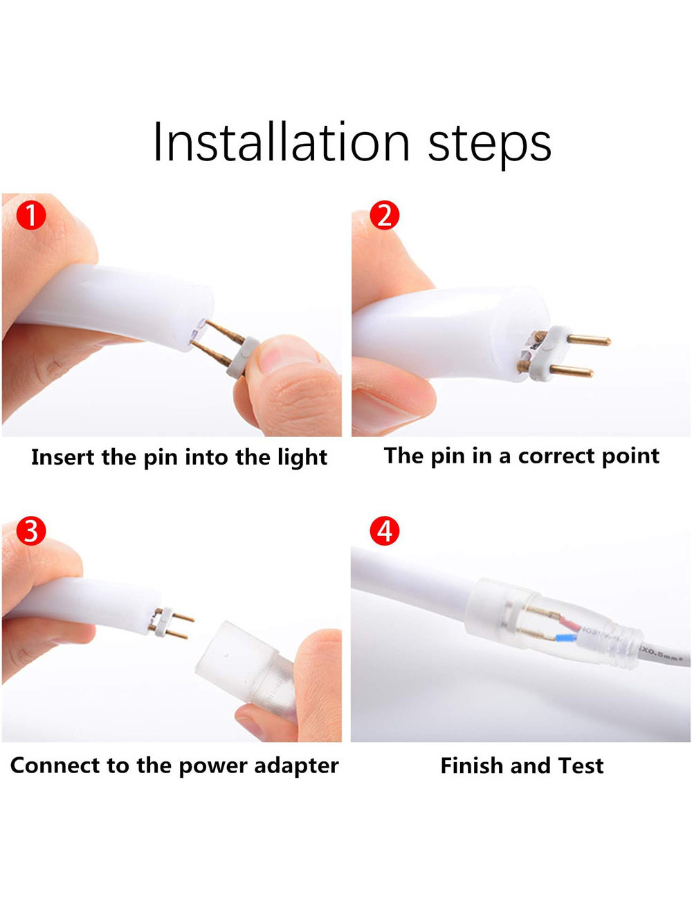 2835-120P 340 DEGREE NEON LED STRIP LIGHT BLUE 50 MTR