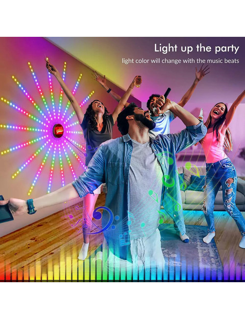 روب لايت ديكور 30 لمبة 50 سم USB-LED-RGB