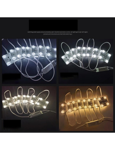 WARM WHITE شريط ضوء للاعلانات مربع CHN