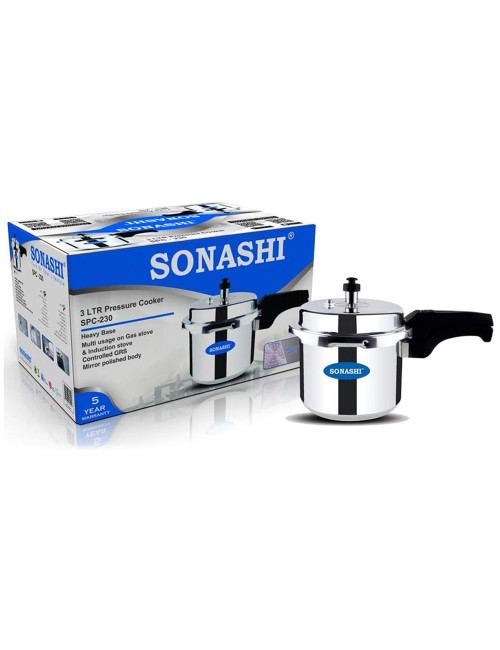 SONASHI 3 LTR ALUMINIUM PRESSURE COOKER