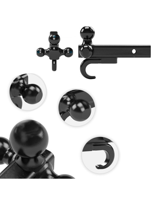 THREE BALL TRAILER ARM WITH HOOK
